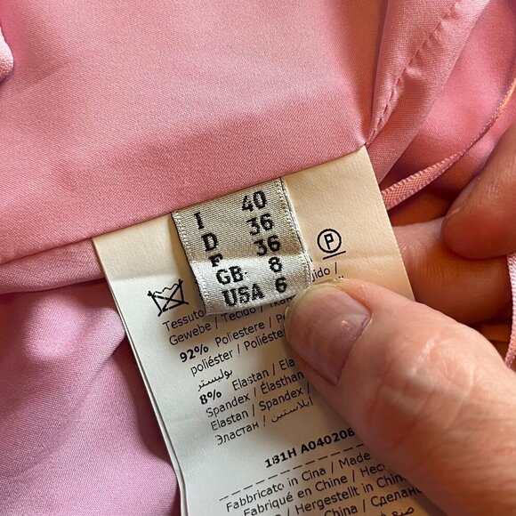 Boutique Moschino Holiday Graphic Print Sleeveless Shift Mini Dress Pink‎ 6 - Picture 13 of 14